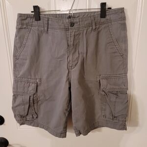 Grey Cargo Shorts